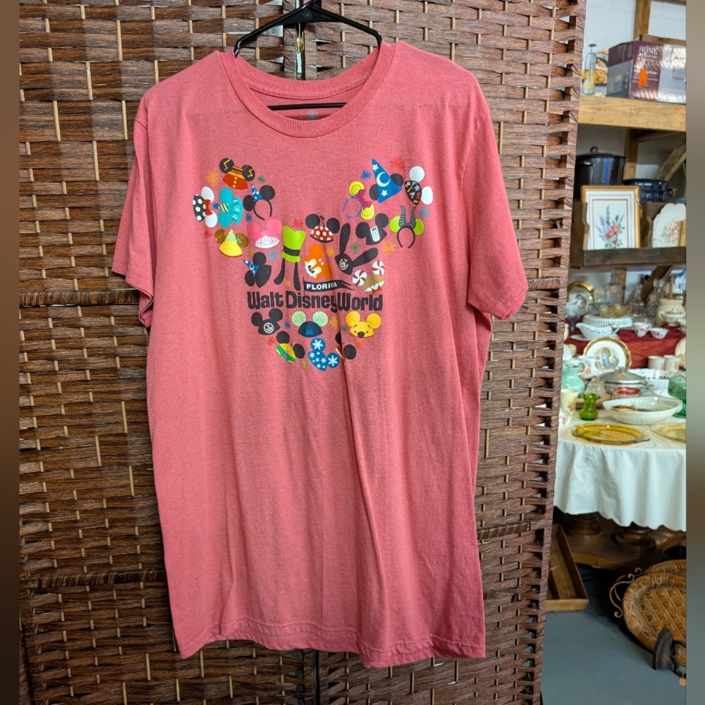 Disney Adult Pink Mickey Mouse T-Shirt